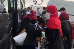 بالصور.. ترحيل 107 مواطنا قدموا من تونس بعد خضوعهم للحجر الصحي بفندقي “الماجستيك” و “الريم الجميل”