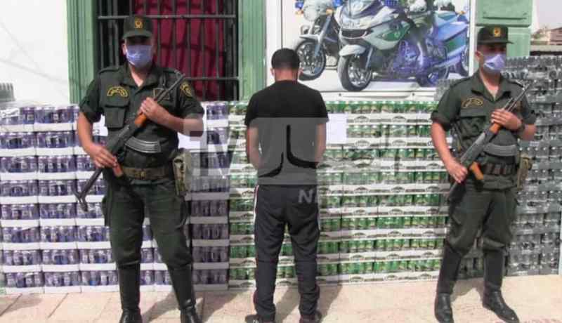 بالصور.. الدرك الوطني يحجز 4800 قارورة خمر بسيدي بلعباس