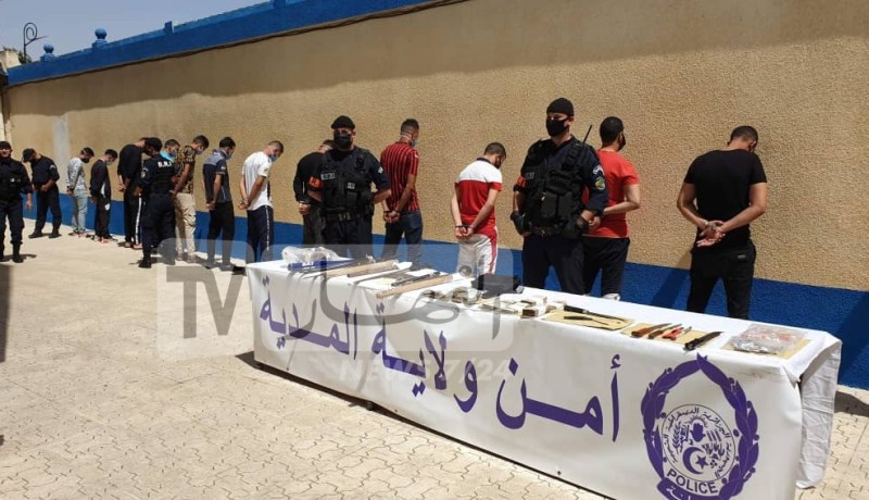 بالصور.. توقيف 16 شخصا يتاجرون في المؤثرات العقلية بالمدية