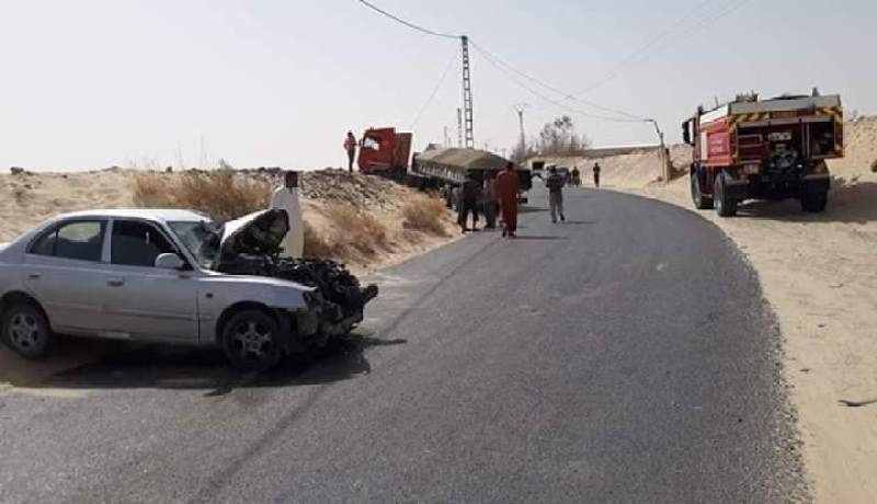 الوادي.. 6 جرحى في حادث مرور بحاسي خليفة