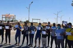 خريجو الجامعات يحتجون للمطالبة بمناصب عمل في مهدية بتيارت