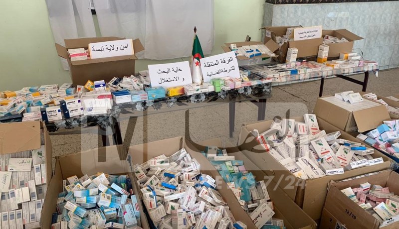 تبسة: تفكيك شبكة إجرامية وحجز 10 ٱلاف قرص مهلوس من نوع “صاروخ”