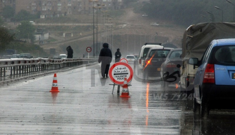 الأمن يطلق حملة توعوية للتحذير من مخاطر السياقة أثناء التقلبات الجوية
