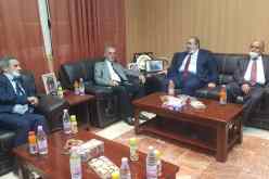 وفد عن جبهة التحرير الوطني في زيارة إلى سفير دولة فلسطين