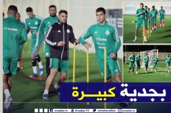 بالصور.. الخضر يواصلون التحضير لمواجهة زيمبابوي