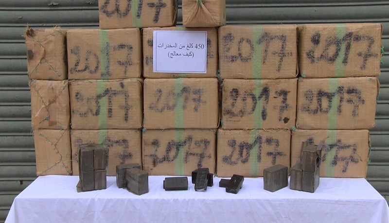 الأمـن يفـشل عملية لـتهـريـب 8,5 قـنطار من الكيـف داخل فــندق في تـلمـسـان