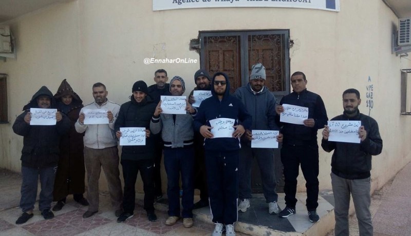 العشرات من مكتتبي «عدل» يحتجون ويطالبون بإطلاق جميع المشاريع في الأغواط