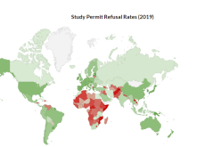 كندا ترفض 86 بالمائة من الطلبات الجزائرية للتأشيرة الدراسية لسنة 2019