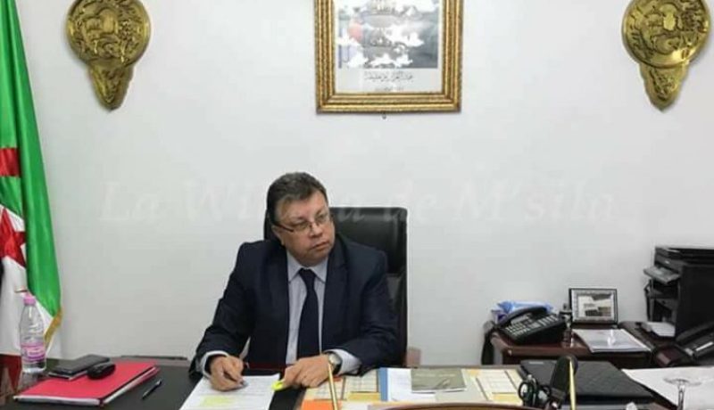 والي المسيلة يثمن مجهودات الحماية المدنية في استخراج المرحوم عياش