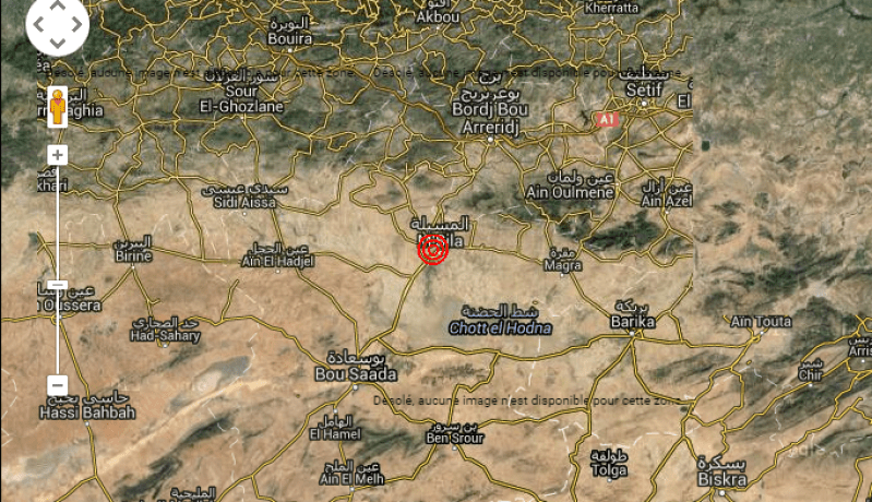 تسجيل هزة إرتدادية بالمسيلة بقوة 3.1 درجة