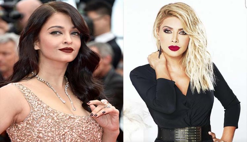 بالصور..ما الذي جمع نوال الزغبي والهندية ايشواريا راي