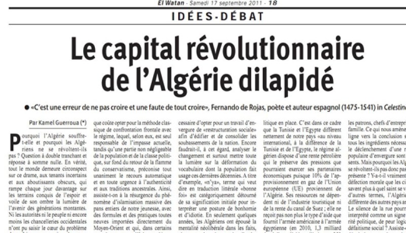 هكذا تسخر‮ ‬الوطن‮ ‬من الجزائريين وتتطاول على الإسلام