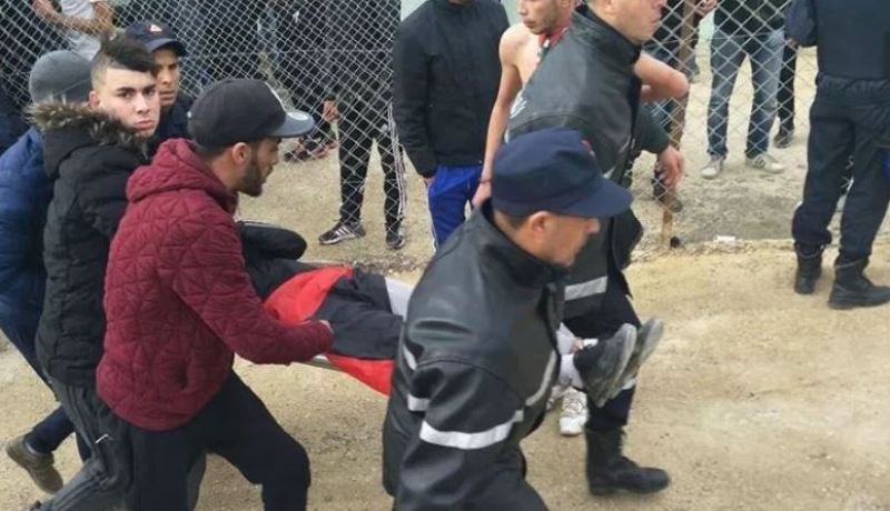 بالصور.. جرحى وإصابات وسط أنصار “أحمر العين” بعد مواجهتهم ضد “الداموس”