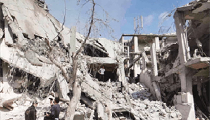 سقوط قذيفة هاون على باب توما وسط دمشق وانفجار في شمالها