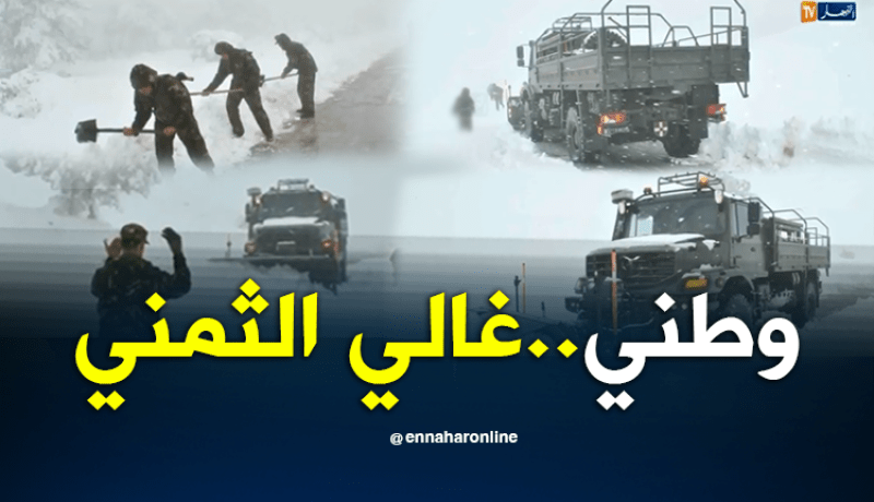 الجيش يفك العزلة عن المناطق التي سجلت تساقطا كثيفا للثلوج