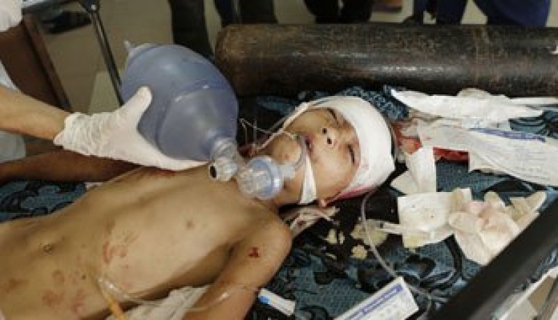 صور الأطفال شهداء المجزرة الإسرائيلية فى مخيم الشاطئ بغزة