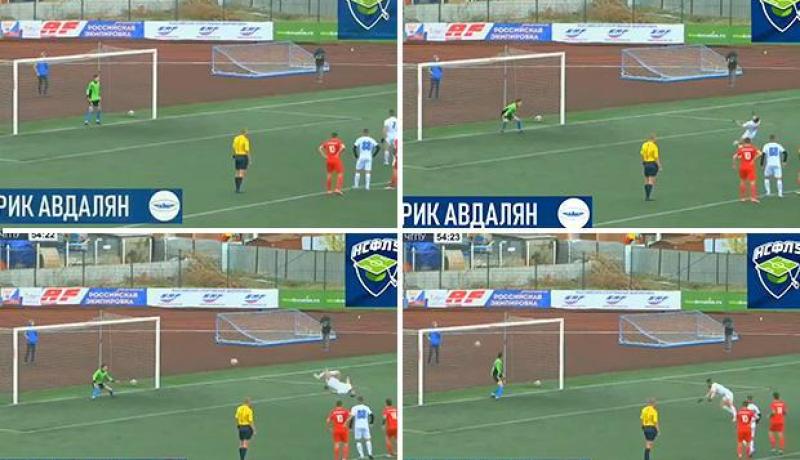 بالفيديو.. تسجيل أغرب ضربة جزاء في الدوري الروسي !