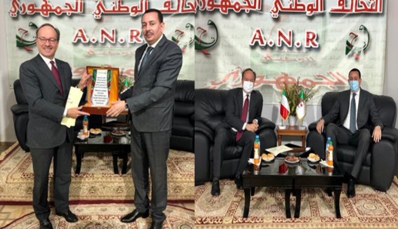 ساحلي يستقبل سفير ايطاليا في الجزائر جيوفاني بوقلياز