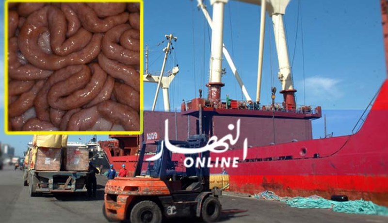 حجز أكثر من 10 قناطير أمعاء “الخنزير” بميناء مستغانم