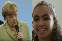بالفيديو..”ميركل” المستشارة تسقط أمام دموع “ريم” الطفلة