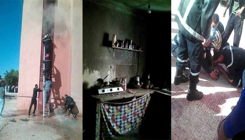 وفاة رضيع في حريق بالنعامة