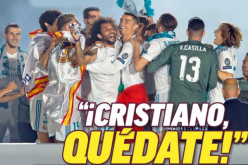بالفيديو.. جماهير ولاعبو ريال مدريد يطالبون “رونالدو” بالبقاء !