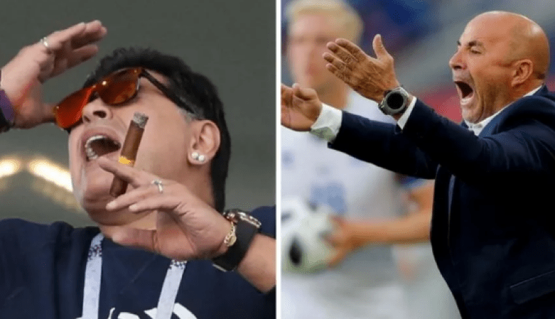 مارادونا يهاجم مدرب “التانغو”: “لن تستطيع العودة للأرجنتين” !!