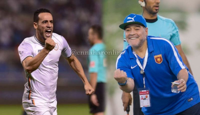 بن يطو يقترب من اللعب تحت قيادة “مارادونا” مقابل راتب خيالي !!