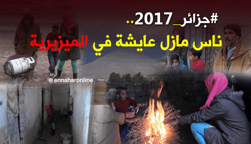 بالصور.. الحطب وغاز البوتان لمواجهة برد الشتاء في أم البواقي