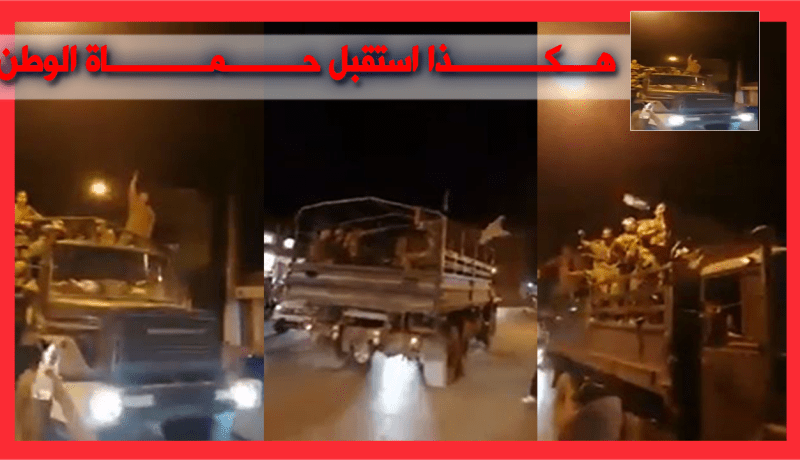 بالفيديو.. سكان شرشال يستقبلون أفراد الجيش الوطني بحفاوة