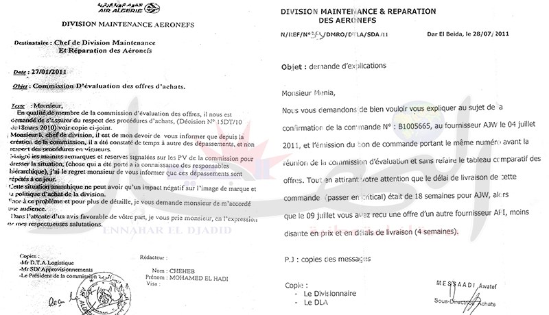 بالوثائق.. صفقات مشبوهة بمليون دولار لاقتناء قطع غيار طائرات