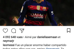 “ميسي” يودع “نيمار” برسالة مؤثرة