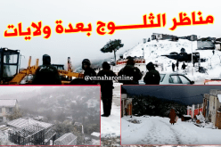 بالفيديو ..مناظر لتساقط الثلوج بعدة ولايات