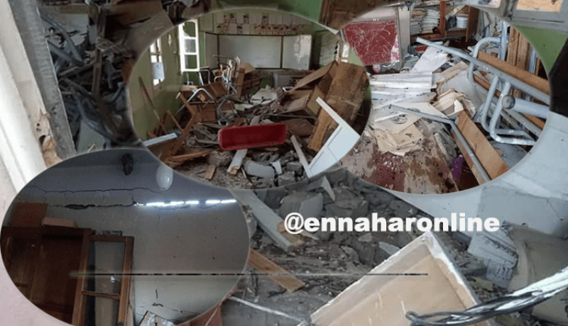 انفجار الغاز في مدرسة ببريكة في باتنة