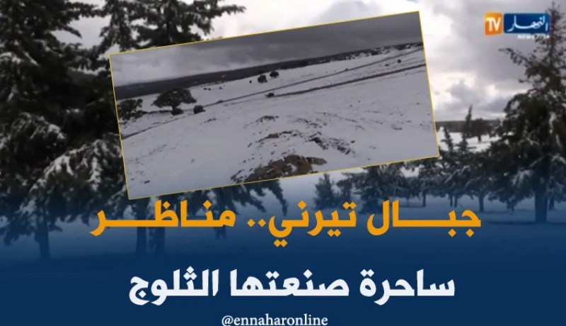 تلمسان: جبال تيرني.. مناظر ساحرة صنعتها الثلوج
