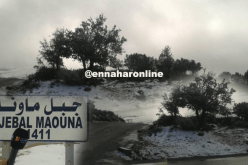 أعالي جبال “ماونة” بقالمة في حلّتها البيضاء