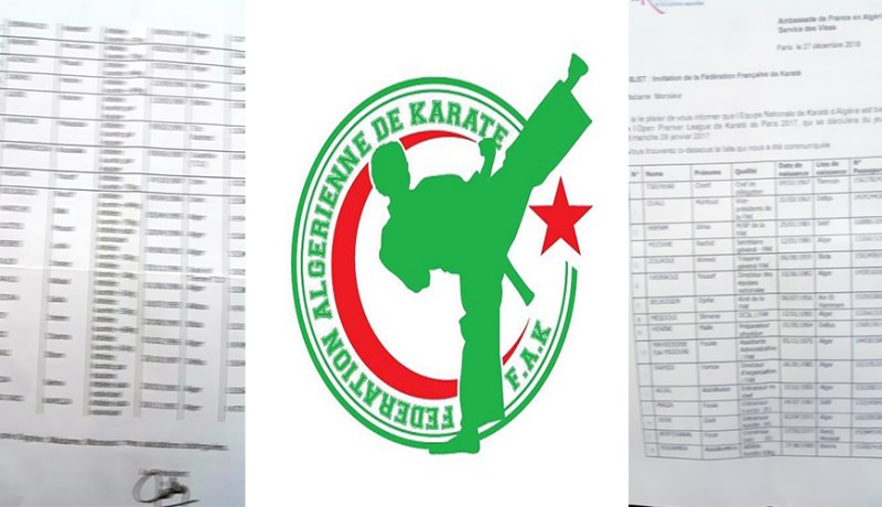مسؤولو إتحادية الكاراتي يتحايلون على السفارة الفرنسية للحصول على تأشيرات لأقاربهم