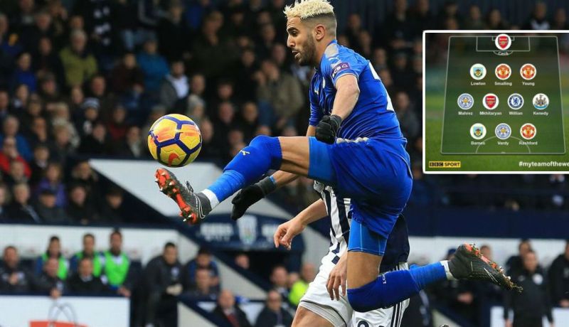 محرز في التشكيلة المثالية للدوري الإنجليزي