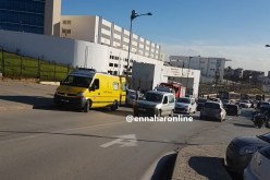 بالصور.. اصطدام سيارتين بسعيد حمدين في العاصمة