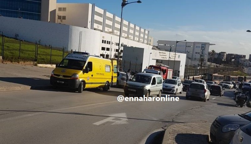 بالصور.. اصطدام سيارتين بسعيد حمدين في العاصمة