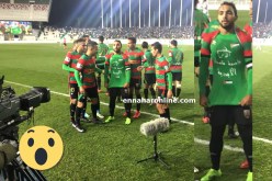 بالصور ..حشود يتضامن مع القضية الفلسطينية بعد هدفه الرائع