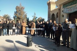 وقفة احتجاجية تنديدا بالإعتداء الذي طال إمام المسجد الكبير ببوسعادة