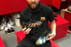 بالصور.. إحتفالية البيرنابيو الشهيرة حاضرة في حذاء ميسي الجديد