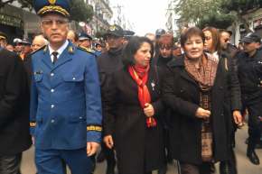 بن غبريت وزرواطي تشاركان الجزائريين احتفالات رأس السنة الامازيغية بساحة البريد المركزي