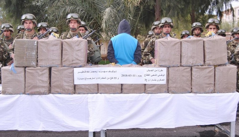 توقيف بارون مخدرات وبحوزته أزيد من 4 قناطير من الكيف ببشار