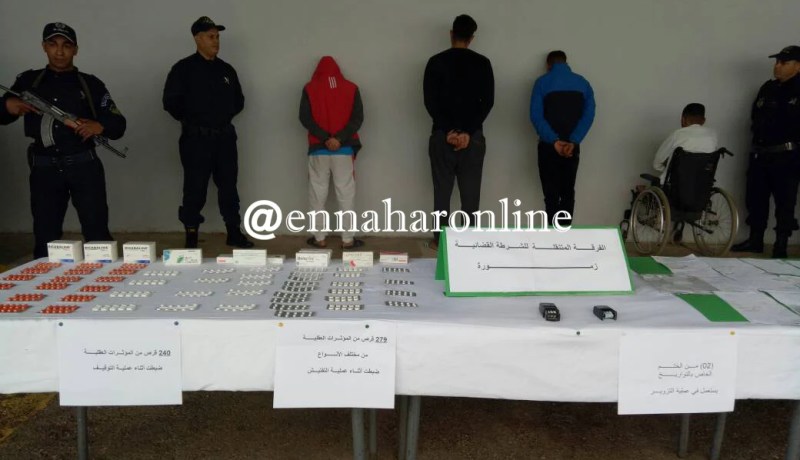 تفكيك شبكة تروج لمهلوسات بوصفات طبية مزورة بغليزان