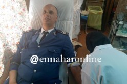 بالصور.. شرطة سيدي بلعباس تنظم حملة للتبرع بالدم