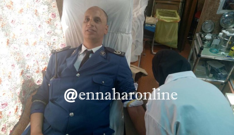 بالصور.. شرطة سيدي بلعباس تنظم حملة للتبرع بالدم