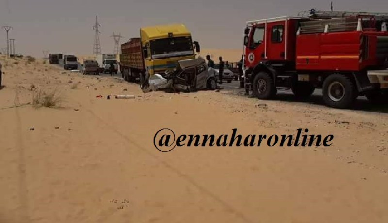 قتيل وجريح في حادث مرور مروّع بالوادي