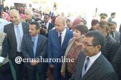 بالصور.. بن غبريط تعاين مشروع ثانوية بسيدي بلعباس